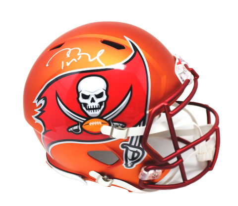 Tom Brady Tampa Bay Buccaneers Signed Original Blaze Helmet Fanatics RARE