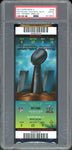 2017 Super Bowl 51 LI Patriots Tom Brady MVP Green Full Ticket PSA 10 GEM MINT