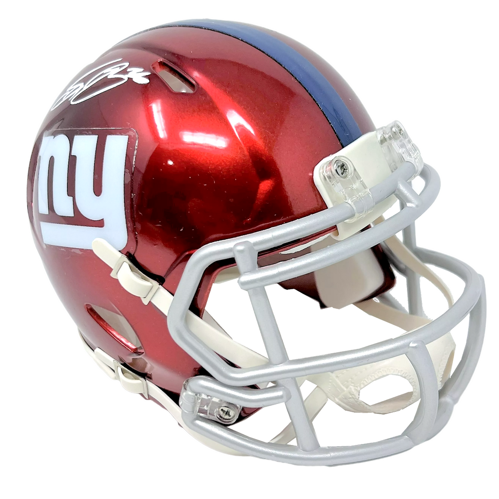 blaze revolution speed mini football helmet giants Saquon Barkley New York Giants Signed Riddell Flash Mini Helmet BAS Be – Diamond Legends Online