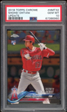 2018 Topps Chrome Update #HMT32 Shohei Ohtani RC Rookie Angels PSA 10 GEM MINT
