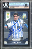 2014 Panini Prizm World Cup #12 Lionel Messi Rookie RC Beckett Authentic Auto