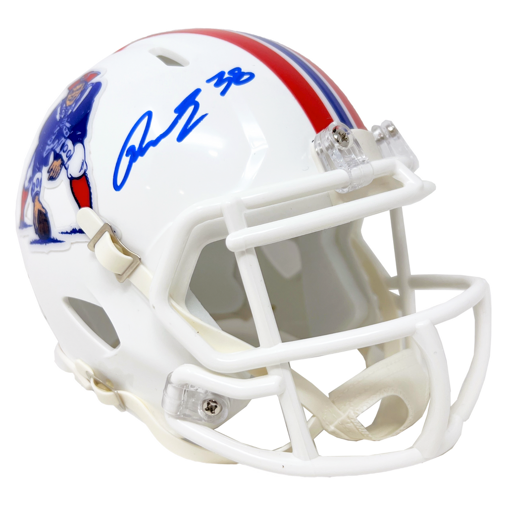 Rhamondre Stevenson Patriots Signed Riddell Salute to Service Mini Hel –  Diamond Legends Online