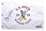 Bryson DeChambeau Signed Autograph Golf 2020 US Open Wingfoot Authentic Flag BAS