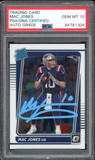 2021 Donruss Optic Rated Rookie #206 Mac Jones On Card PSA/DNA Auto GEM MINT 10
