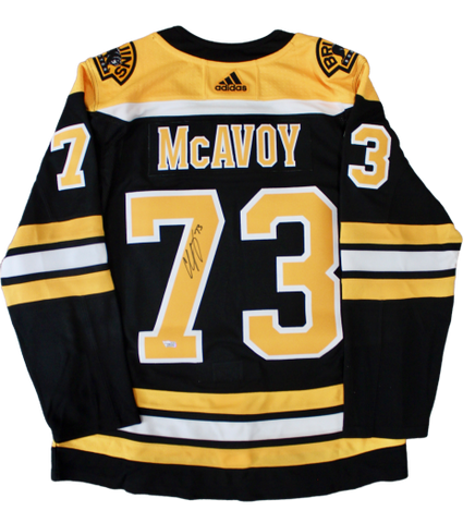 Charlie McAvoy Boston Bruins Signed Autograph Bruins Adidas Ice Jersey Fanatics