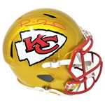 Patrick Mahomes Kansas City Chiefs Signed Riddell Flash Speed Replica Helmet BAS