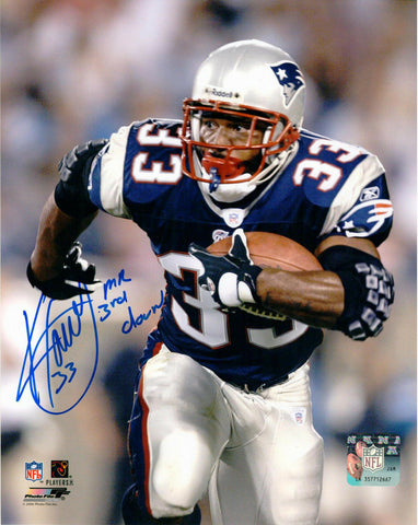 Kevin Faulk New England Patriots Signed Autographed 8x10 Photo Mr. 3rd Down