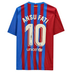 Ansu Fati Signed Red/Blue Barcelona Nike Jersey BAS Beckett Fanatics World Cup