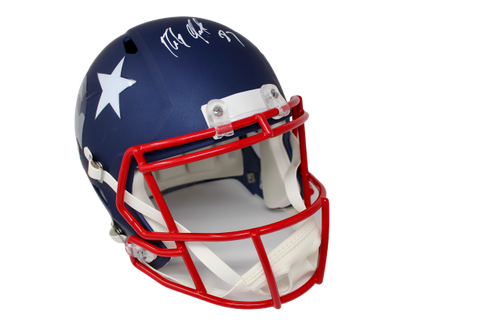 Rob Gronkowski New England Patriots Signed Full Size Replica AMP Helmet JSA