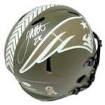 James White New England Patriots Signed Salute to Service Replica Helmet JSA