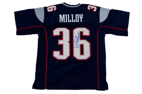 Lawyer Milloy New England Patriots Signed Jersey SB XXXVI Champ Insc Pats Alumni