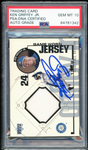 1999 Upper Deck Game Jersey Ken Griffey Jr. On Card PSA/DNA Auto GEM MINT 10