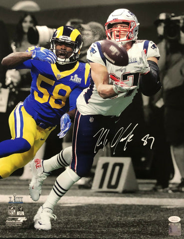 Rob Gronkowski New England Patriots Signed Autographed SB 53 16x20 Photo JSA