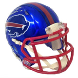 Josh Allen Buffalo Bills Signed Riddell Flash Mini Helmet Beckett BAS Witness