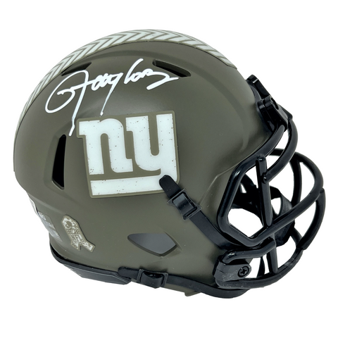 Lawrence Taylor New York Giants Signed Riddell Salute to Service Mini Helmet BAS