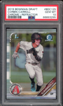 2019 Bowman Draft Chrome Refractor #BDC125 Corbin Carroll RC PSA 10 GEM MINT
