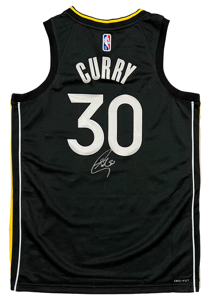 Stephen Curry Warriors Signed 75th Anniversary Black Select Nike Jerse –  Diamond Legends Online