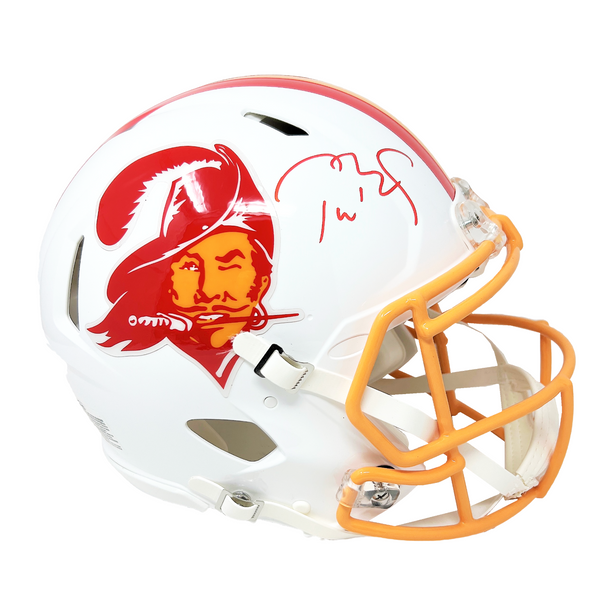 Tom Brady Autographed Tampa Bay Buccaneers Authentic Speed Full Size Helmet  - Detroit City Sports