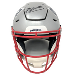 Mac Jones New England Patriots Signed Full Size Speed Flex Authentic Helmet BAS