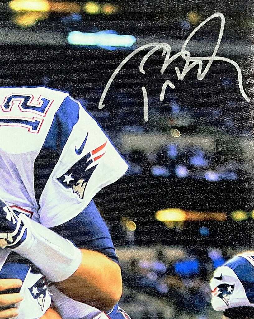 Tom Brady Rob Gronkowski New England Patriots Signed 24x30 Canvas TRIS –  Diamond Legends Online