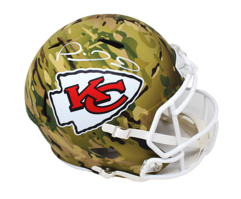 Patrick Mahomes Kansas City Chiefs Signed Camo Speed Replica Helmet BAS
