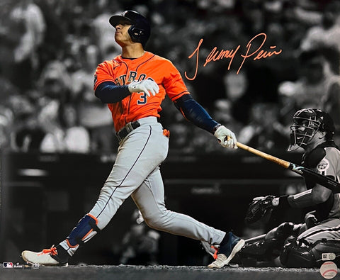 Jeremy Peña Houston Astros Signed 2022 World Series Spotlight 16x20 MLB