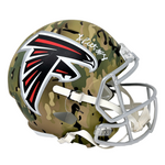 Kyle Pitts Atlanta Falcons Signed Full Size Camo Speed Replica Helmet BAS