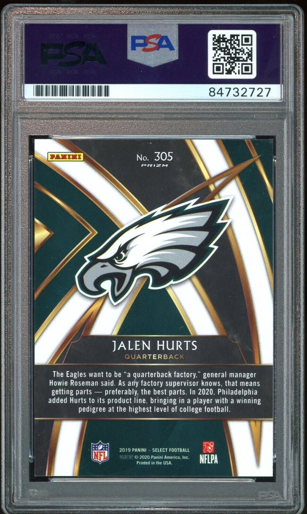 Jalen Hurts Philadelphia Eagles 2019 Panini Select Silver #305