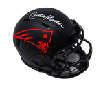 Curtis Martin New England Patriots Signed Mini Eclipse Speed Helmet PSA