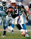 Kevin Faulk New England Patriots Signed Autograph 3x Insc 8x10 Photo Pats Alumni