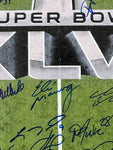 New York Giants Team Signed 16x20 Super Bowl XLVI Trophy Eli Manning Steiner