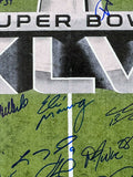 New York Giants Team Signed 16x20 Super Bowl XLVI Trophy Eli Manning Steiner