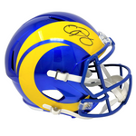 Odell Beckham Jr. Los Angeles Rams Signed Super Bowl LVI Champ Replica Helmet BAS