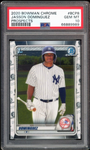 2020 Bowman Chrome #BCP8 Jasson Dominguez RC Rookie Yankees PSA 10 GEM MINT
