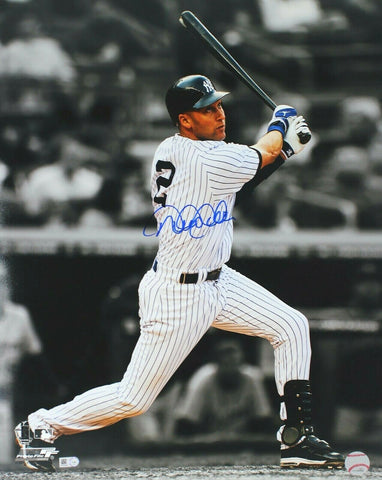 Derek Jeter NY Yankees Signed 16x20 Spotlight Swing Photo HOF 2020 MLB Authentic