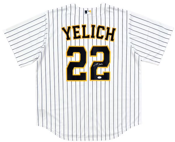 Autographed/Signed Christian Yelich Milwaukee Brewers White Cool