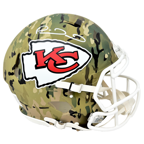 Patrick Mahomes Kansas City Chiefs Signed Camo Speed Authentic Helmet BAS
