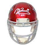 Mac Jones New England Patriots Signed Riddell Flash Mini Helmet BAS Beckett