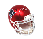 Tom Brady New England Patriots Signed Riddell Real Blaze Mini Helmet Fanatics