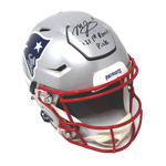 Mac Jones New England Patriots Signed Speed Flex 1st Rd Pick Insc Helmet JSA