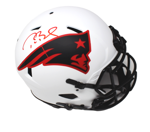 Tom Brady New England Patriots Signed Lunar Speed Authentic Helmet Fanatics