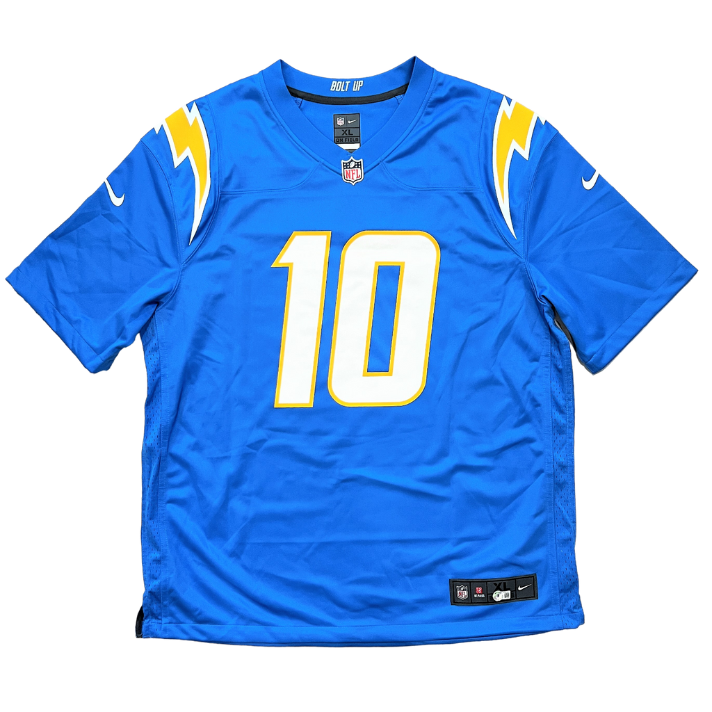 Justin Herbert Los Angeles Chargers Signed Nike Powder Blue Game