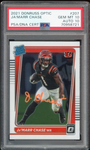 2021 Donruss Optic Rated Rookie Ja'Marr Chase RC On Card PSA 10/10 Auto GEM MINT