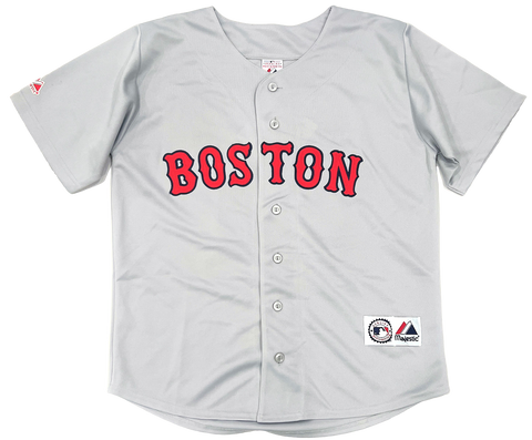Roger Clemens Boston Red Sox Signed Authentic Majestic Road Gray Jersey JSA