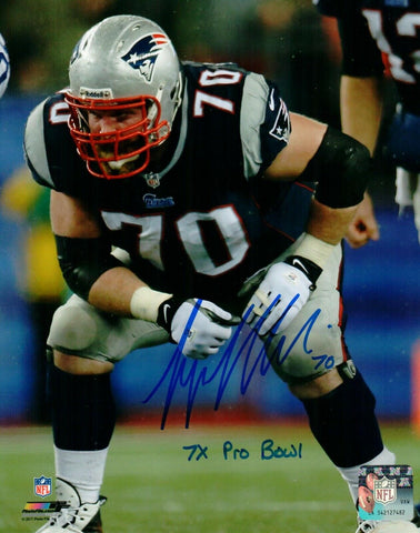Logan Mankins New England Patriots Signed Autographed 7x Pro Bowl 8x10 Photo PA