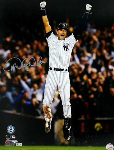 Derek Jeter NY Yankees Signed 16x20 Last Game Walk Off Hit Photo MLB Authentic
