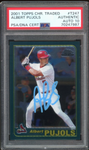 2001 Topps Chrome Traded #T247 Albert Pujols RC On Card PSA Authentic Auto 10