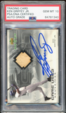 2000 Upper Deck MVP Game Used Bat Ken Griffey Jr. PSA/DNA Auto GEM MINT 10