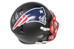Rob Gronkowski New England Patriots Signed Full Size Replica Black Helmet JSA