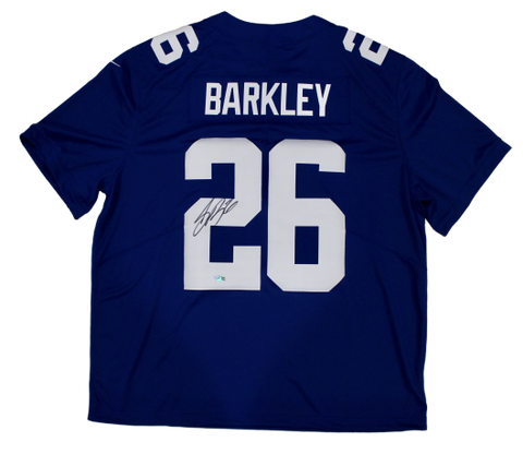 Saquon Barkley New York Giants Signed Autograph Nike Limited Jersey Fanatics